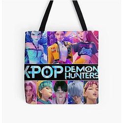 Kpop Demon Hunters Saja Boys All Over Print Tote Bag