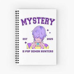 Mystery Boys Kpop Demon Hunters Spiral Notebook