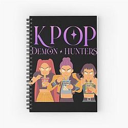 K-Pop Demon Hunters Fan Art Spiral Notebook