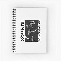 K-pop Demon Hunters Black Spiral Notebook