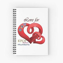 Love for Kpop Demon Hunters - Aesthetic Design, Kpop Fanart Spiral Notebook