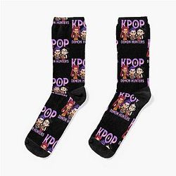 K-pop Demon Hunters Inspired Chibi Socks