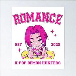 ROMANCE Saja Boys Kpop Demon Hunters Poster