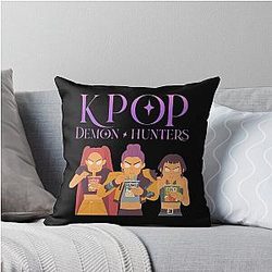 Kpop Demon Hunters Fanart Throw Pillow