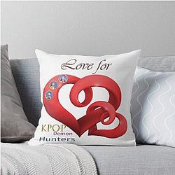 Love for Kpop Demon Hunters – KDH Aesthetic Kpop Fanart Throw Pillow