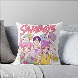 Saja Boys Band Kpop Demon Hunters Throw Pillow