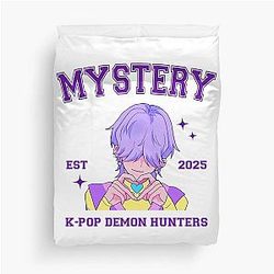 Mystery Boys Kpop Demon Hunters Duvet Cover