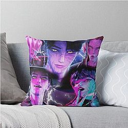 Bootleg Saja Boys Kpop Demon Hunters Throw Pillow