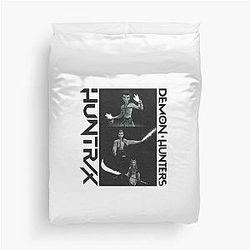 K-pop Demon Hunters Black Art Duvet Cover
