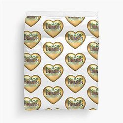 Kpop Demon Hunters - Golden Heart Artistic Design Fan Duvet Cover