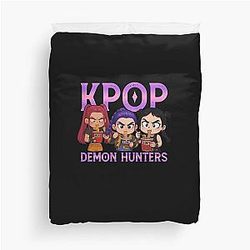 Kpop Demon Hunters Chibi Duvet Cover