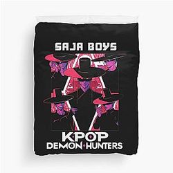 Saja Boy Band, Kpop Demon Hunters, Bootleg Retro Movie, Demon Hunters Duvet Cover