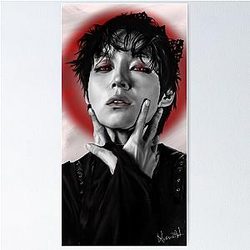 The rose Kim Woosung Sami fanart kpop Poster