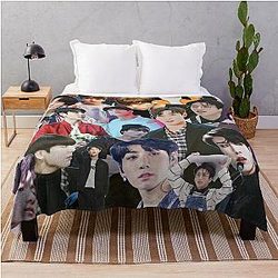 Jungkook BTS collage Throw Blanket