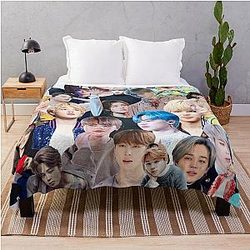 Jimin BTS collage Throw Blanket
