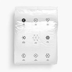 exo logo evolution  Duvet Cover