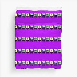EAT SLEEP KPOP - PURPLE Duvet Cover