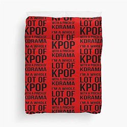 A LOT OF KPOP - RED Duvet Cover