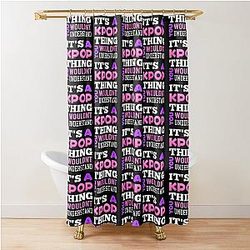 A KPOP THING - BLACK Shower Curtain