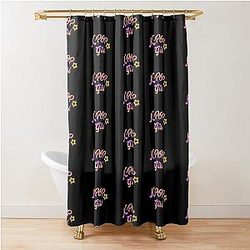 Kpop Girl Cute design KPop T-shirt Funny South Korean Tee Shower Curtain