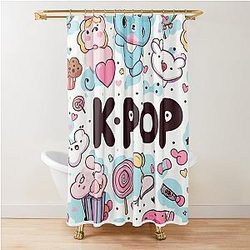 Kpop Design Dusche Vorhang