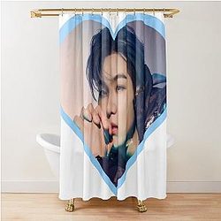 Kpop Yoongi Suga Herz Dusche Vorhang