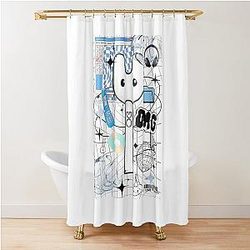 Kpop New Jeans Bunny Lightstick  Shower Curtain