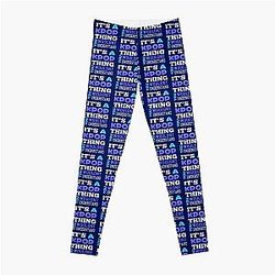 A KPOP THING - blue Leggings