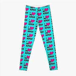 I LOVE MY KPOP - TEAL Leggings