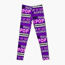 GOOD THING ABOUT KPOP - PURPLE Leggings