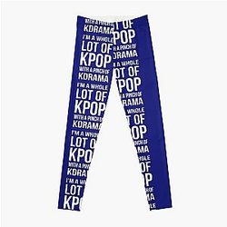 A LOT OF KPOP - BLUE Leggings