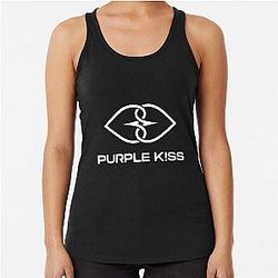 Purple Kiss KPop HD Logo Racerback Tank Top