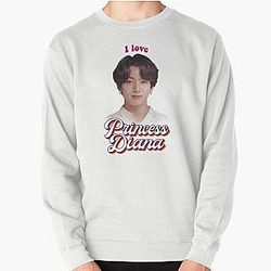 Princess Diana Jungkook kpop retro meme Pullover Sweatshirt