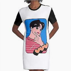 kpop idol design Graphic T-Shirt Dress