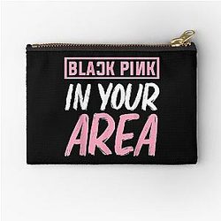 Schwarz Pink in Ihrer Region K-pop Kpop Korea Pop Reißverschlusstasche