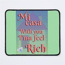 Home BTS Lyrics Kpop song MI CASA Mouse Pad
