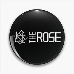 The Rose KPop HD Logo Pin