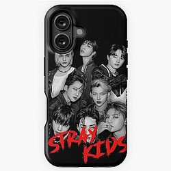 Stray Kids Kpop Group Members black and white Korean Kpop RGB Color Design iPhone Tough Case