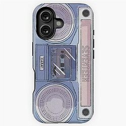 Seventeen 17 K-pop Carat Vintage Radio Cassette iPhone Tough Case