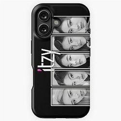 ITZY Mitglieder Kpop Art Design BW iPhone Tasche