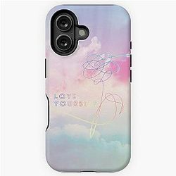 Love Yourself Her Pastel Clouds BTS Bangtan Kpop Merch iPhone Tough Case