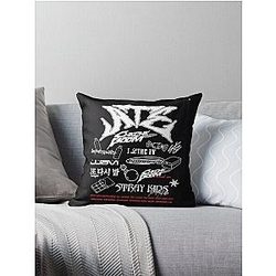 Stray Kids (스트레이 키즈) albums logos  IMAGE SKZ kpop ot8 Throw Pillow