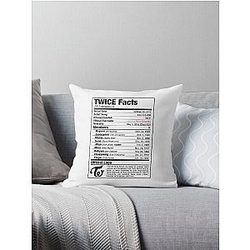 TWICE Kpop Nutritional Facts Throw Pillow