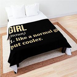 KPop Girl Definition KPop in Gold Comforter