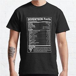 SEVENTEEN Kpop Nutritional Facts 2 Classic T-Shirt