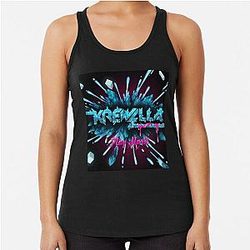 Krewella play racerback tank top