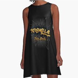 Krewella plays harder A-Line Dress