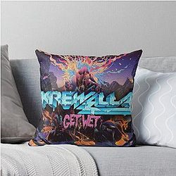 Krewella Get Wet 2 Throw Pillow