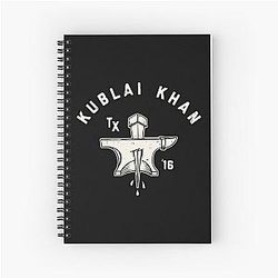 Kublai Khan TX Spiral Notebook