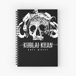 Kublai Khan Sale Waeer Skull Logo Metalcore Band  Spiral Notebook